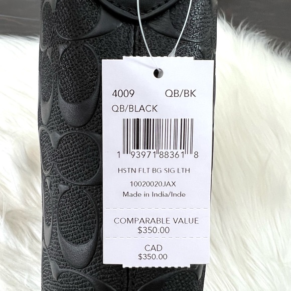 COACH Men’s Houston Flight Bag Signature Leather - Picture 9 of 11